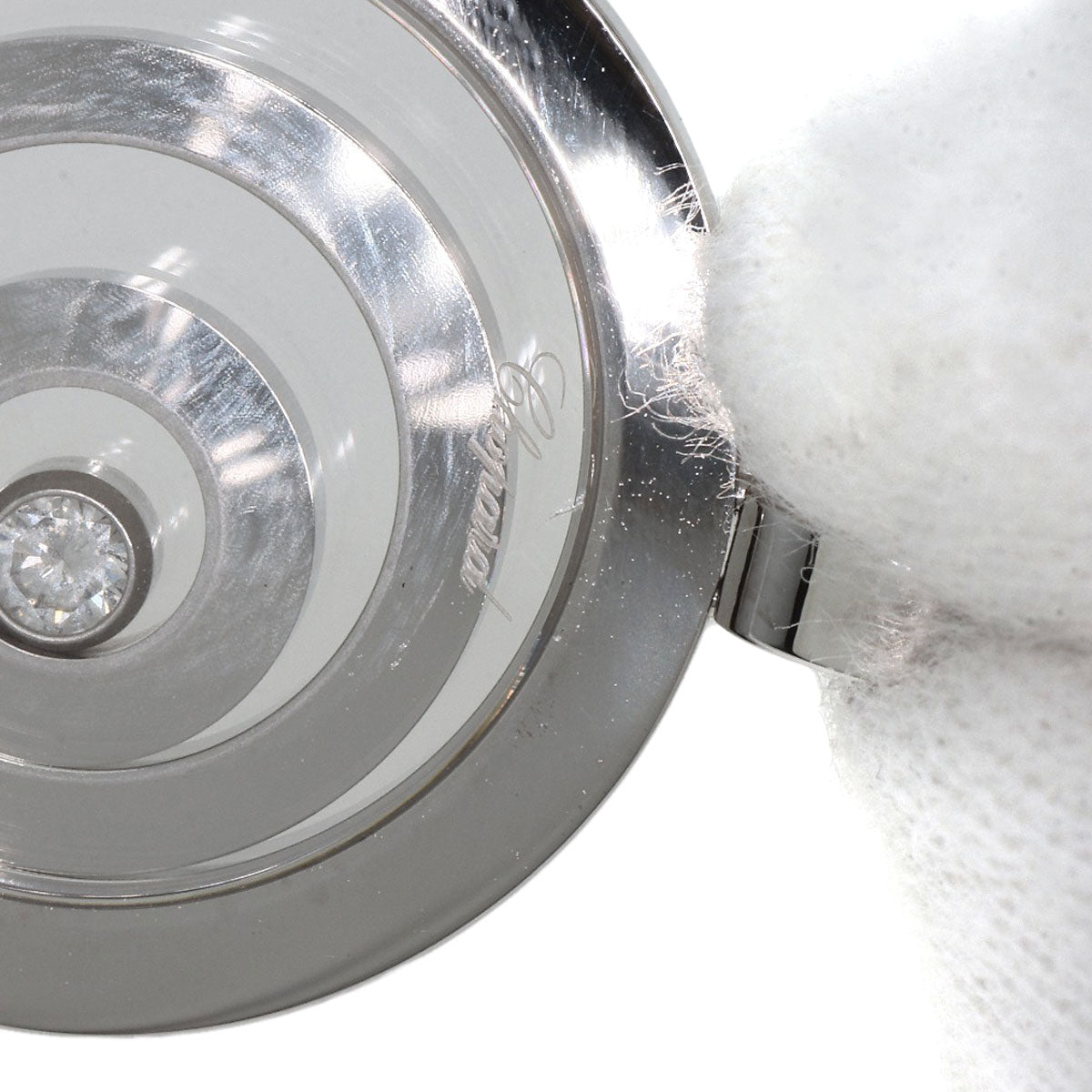 Chopard Happy Spirit Diamond 2-Row 79/5418 Necklace K18 White Gold Ladies [Used]