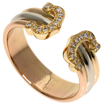 CARTIER   2C Diamond Ring  K18 Yellow Gold K18 White GoldLadies [Used]