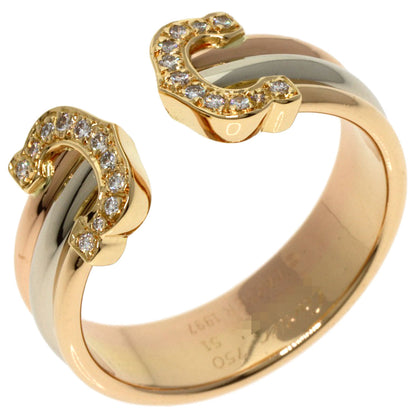 CARTIER   2C Diamond Ring  K18 Yellow Gold K18 White GoldLadies [Used]
