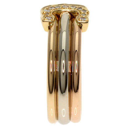 CARTIER   2C Diamond Ring  K18 Yellow Gold K18 White GoldLadies [Used]