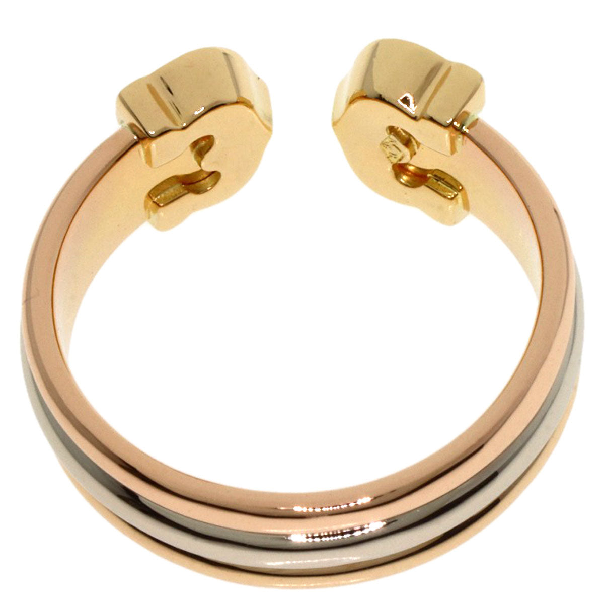 CARTIER   2C Diamond Ring  K18 Yellow Gold K18 White GoldLadies [Used]