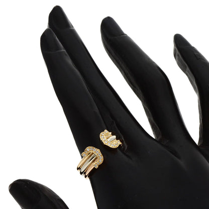 CARTIER   2C Diamond Ring  K18 Yellow Gold K18 White GoldLadies [Used]