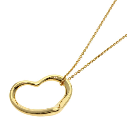 TIFFANY&Co. Open heart Necklace K18 Yellow Gold Ladies [Used]