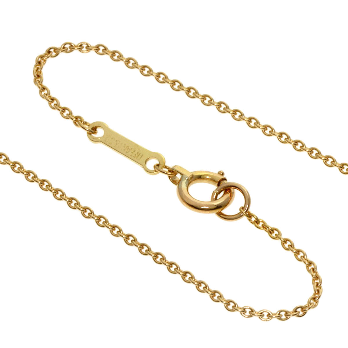 TIFFANY&Co. Open heart Necklace K18 Yellow Gold Ladies [Used]