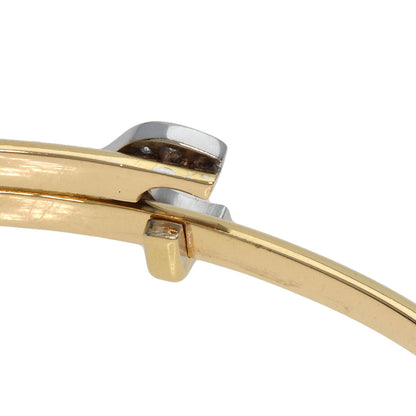 CARTIER Vintage 2C Diamond Bracelet K18 Yellow Gold Ladies [Used]