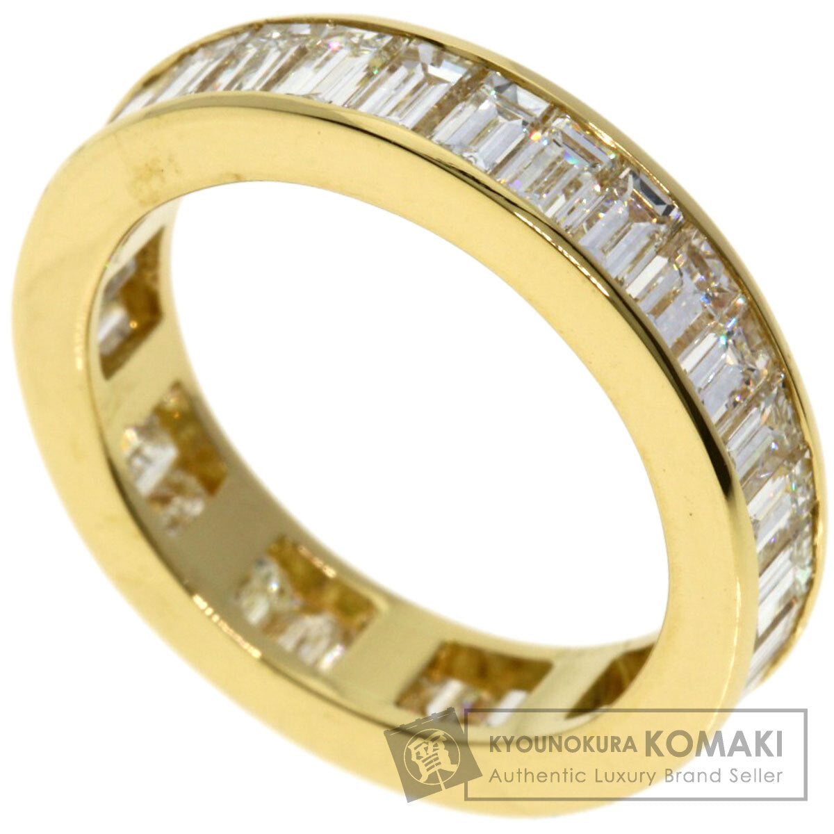BVLGARI Bucket Diamond Full Eternity Ring K18 Yellow Gold Ladies [Used]