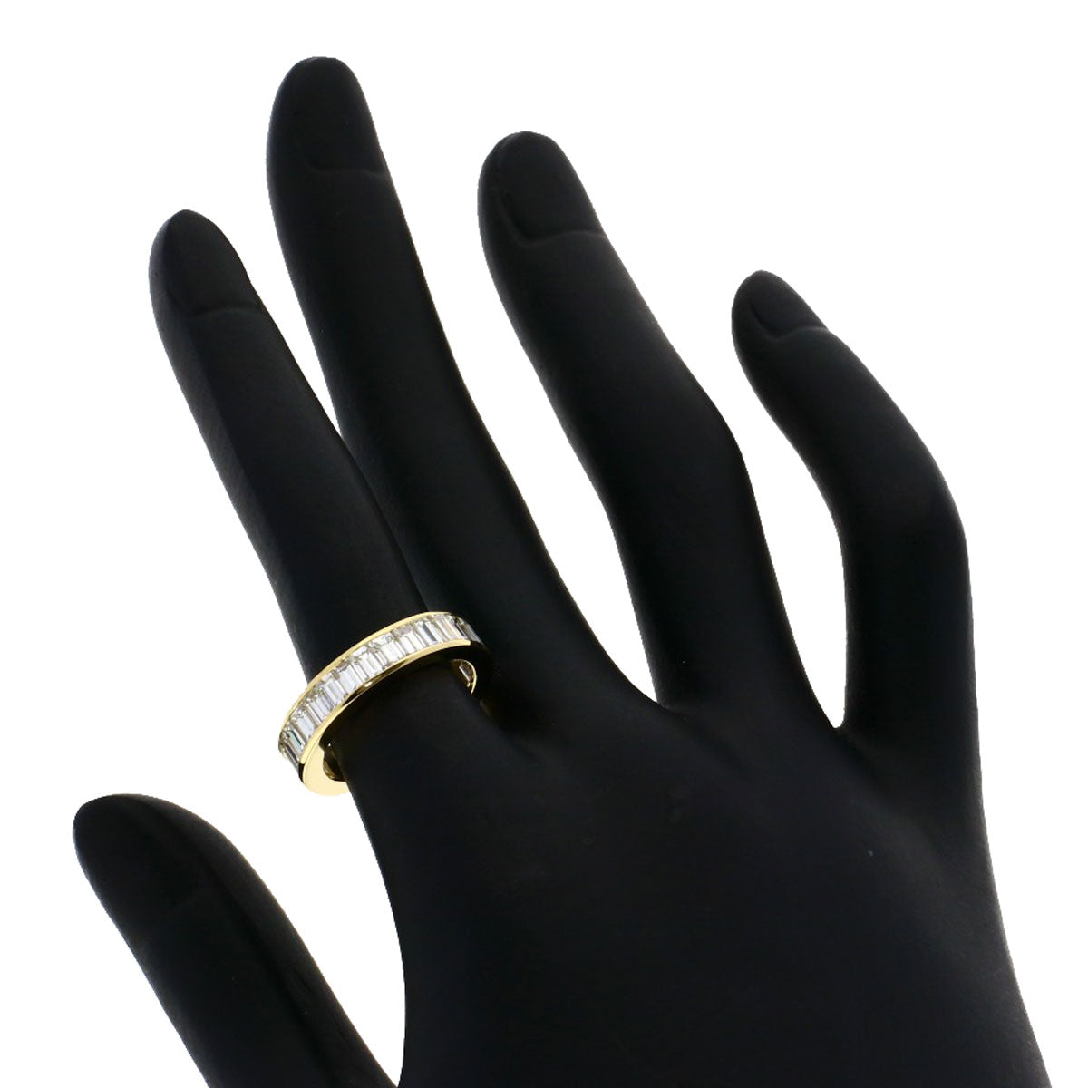 BVLGARI Bucket Diamond Full Eternity Ring K18 Yellow Gold Ladies [Used]