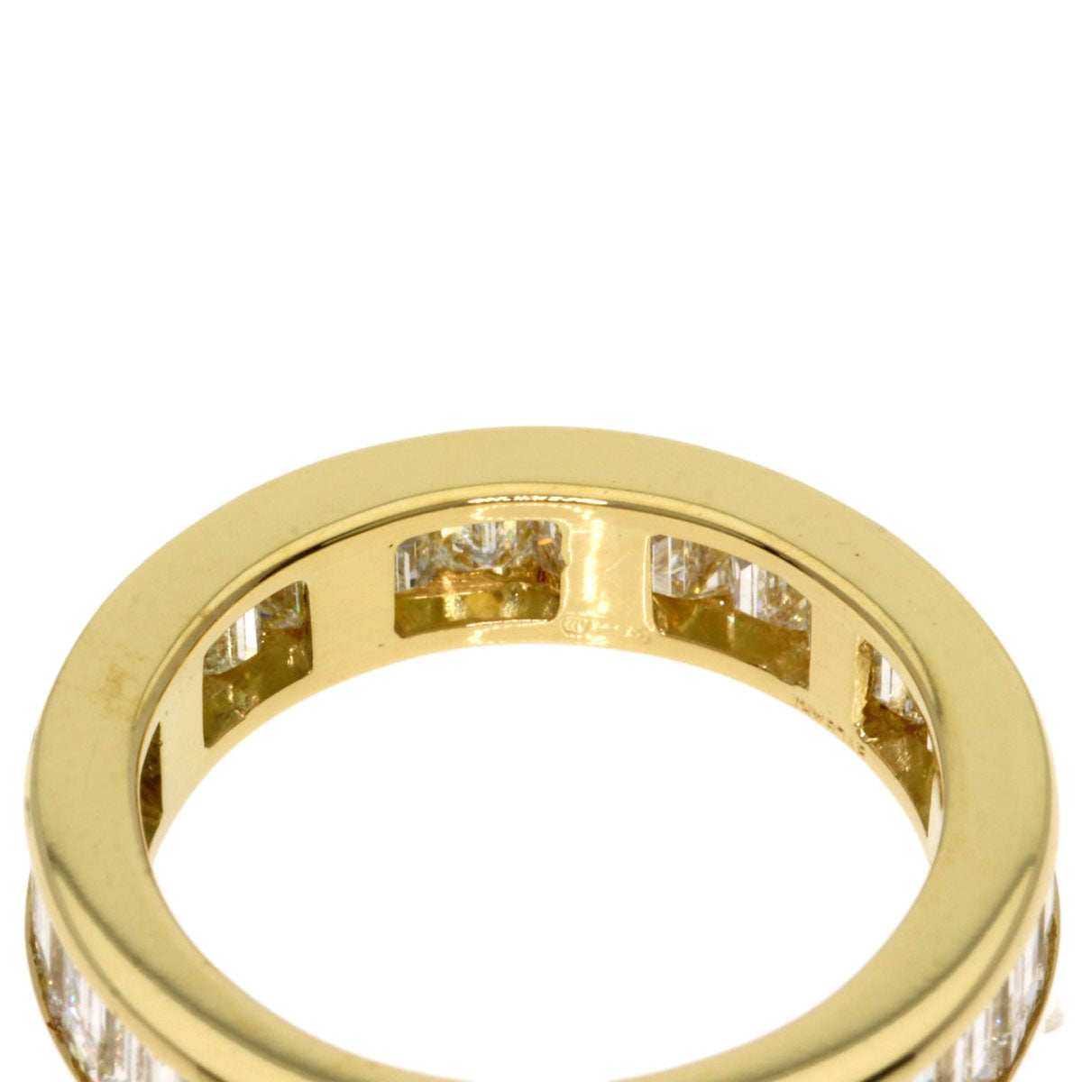 BVLGARI Bucket Diamond Full Eternity Ring K18 Yellow Gold Ladies [Used]