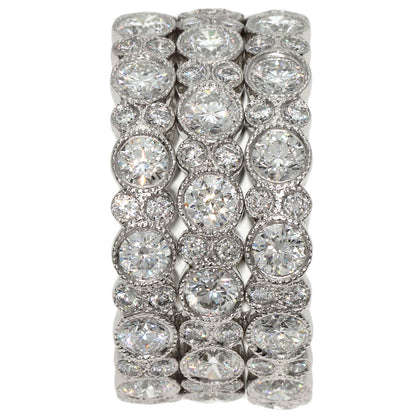 TIFFANY&Co. Cobblestone Full Eternity Diamond Ring Platinum PT950 Ladies [Used]
