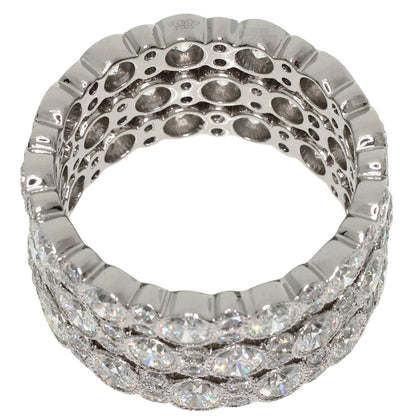 TIFFANY&Co. Cobblestone Full Eternity Diamond Ring Platinum PT950 Ladies [Used]