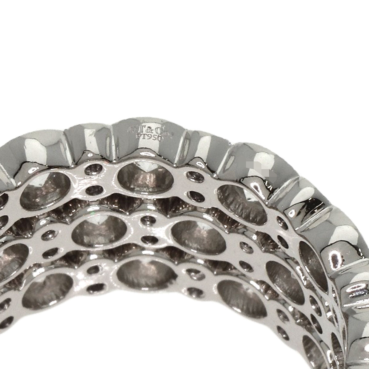 TIFFANY&Co. Cobblestone Full Eternity Diamond Ring Platinum PT950 Ladies [Used]