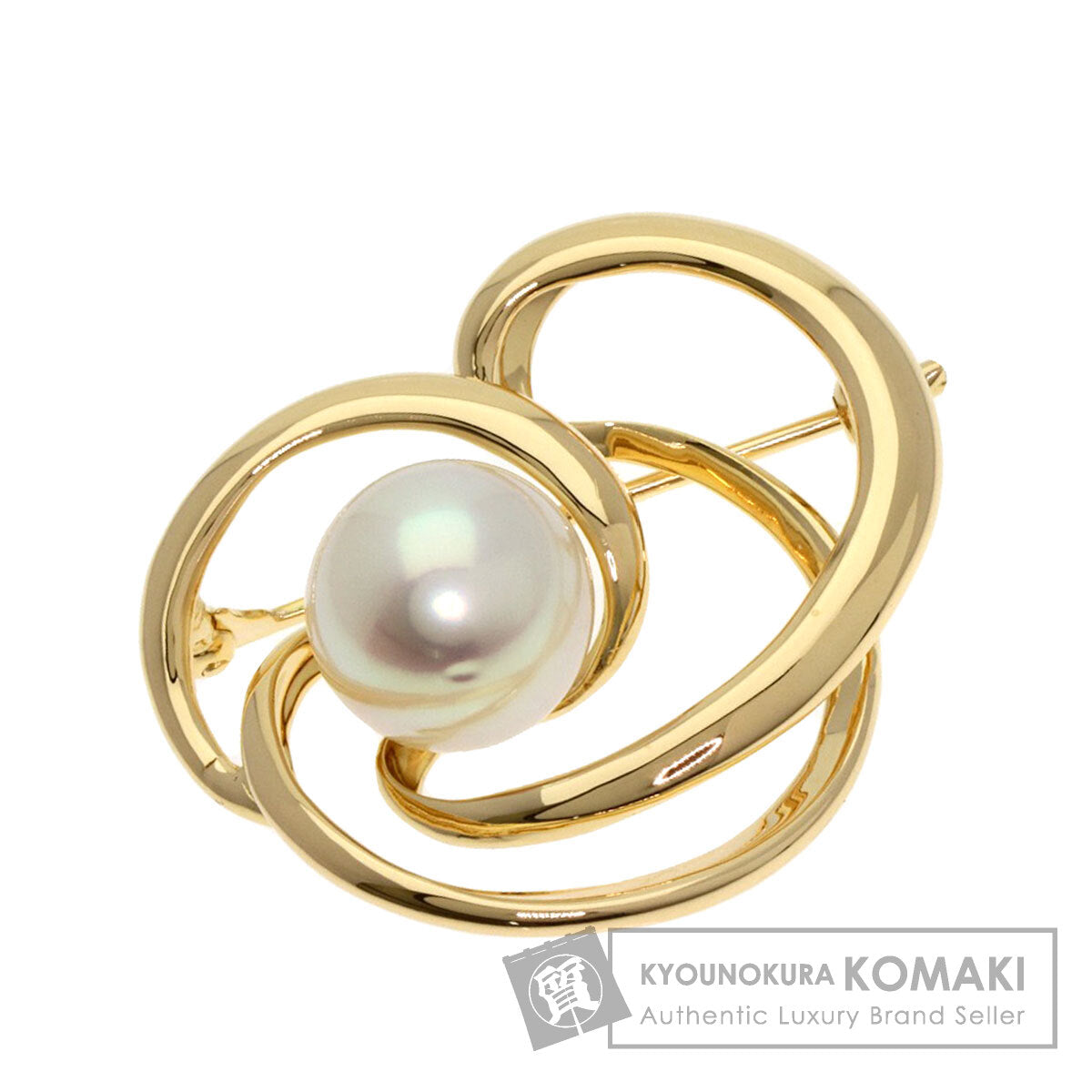 TASAKI Pearl Pearl Brooch K18 Yellow Gold Ladies [Used]