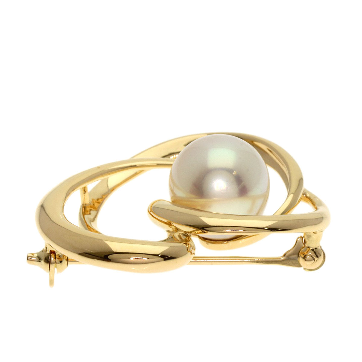 TASAKI Pearl Pearl Brooch K18 Yellow Gold Ladies [Used]