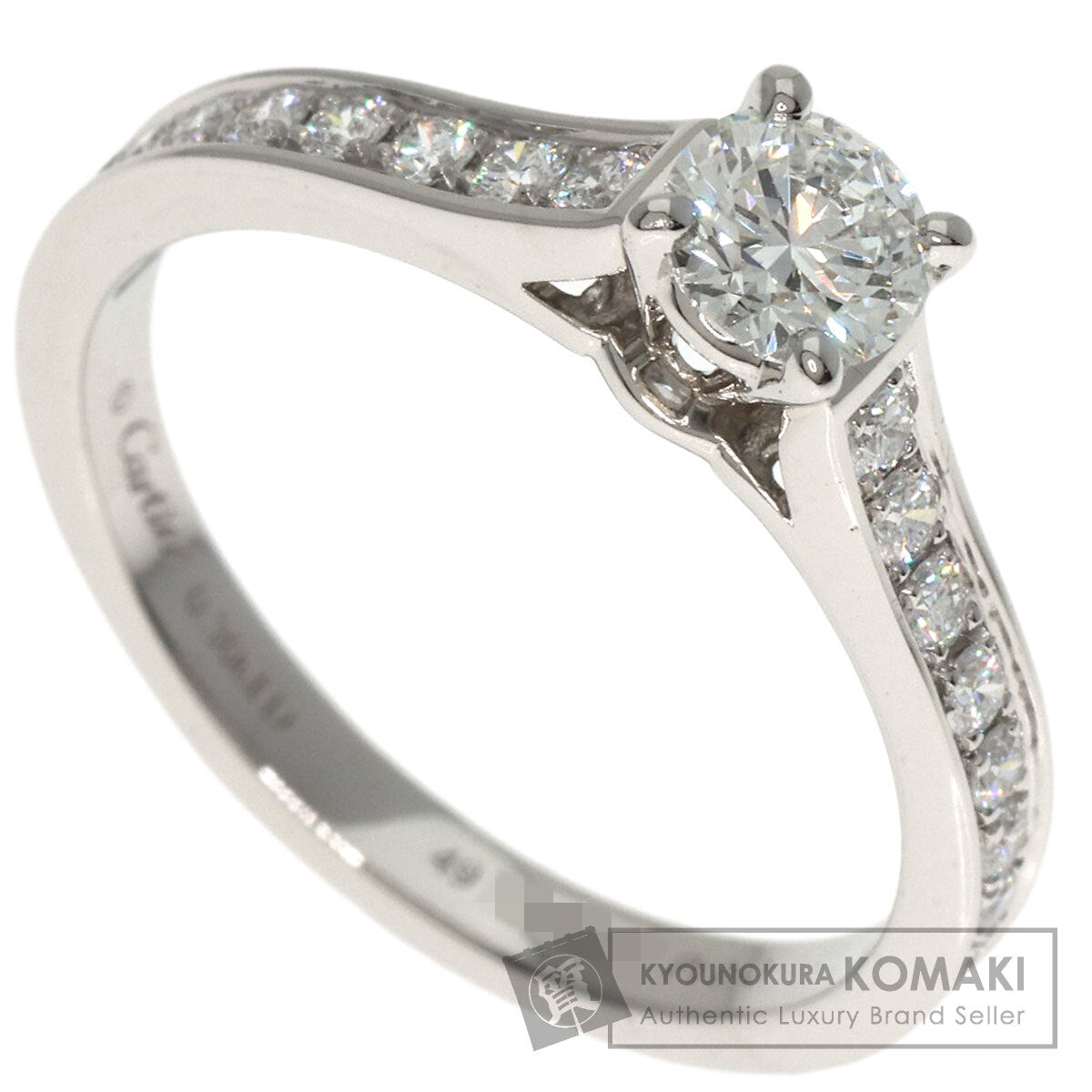 CARTIER   Solitaire Diamond # 49 Ring  Platinum PT950 Ladies [Used]