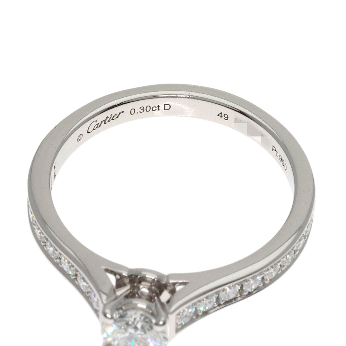 CARTIER   Solitaire Diamond # 49 Ring  Platinum PT950 Ladies [Used]