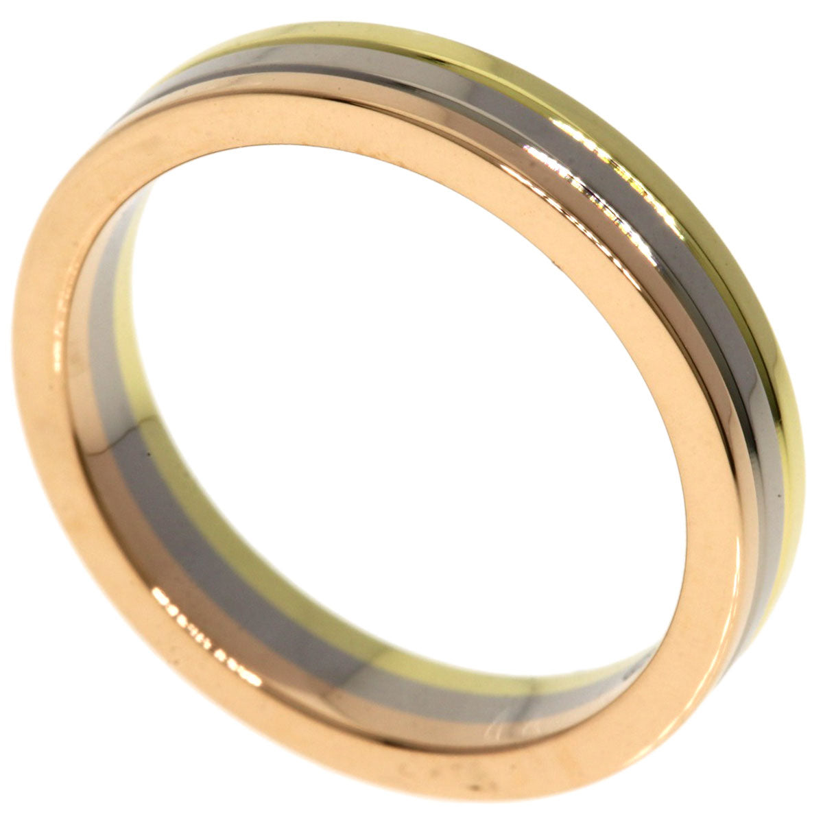 CARTIER Vendome Three Color #49 Ring K18 Yellow Gold 18K Pink GoldLadies [Used]