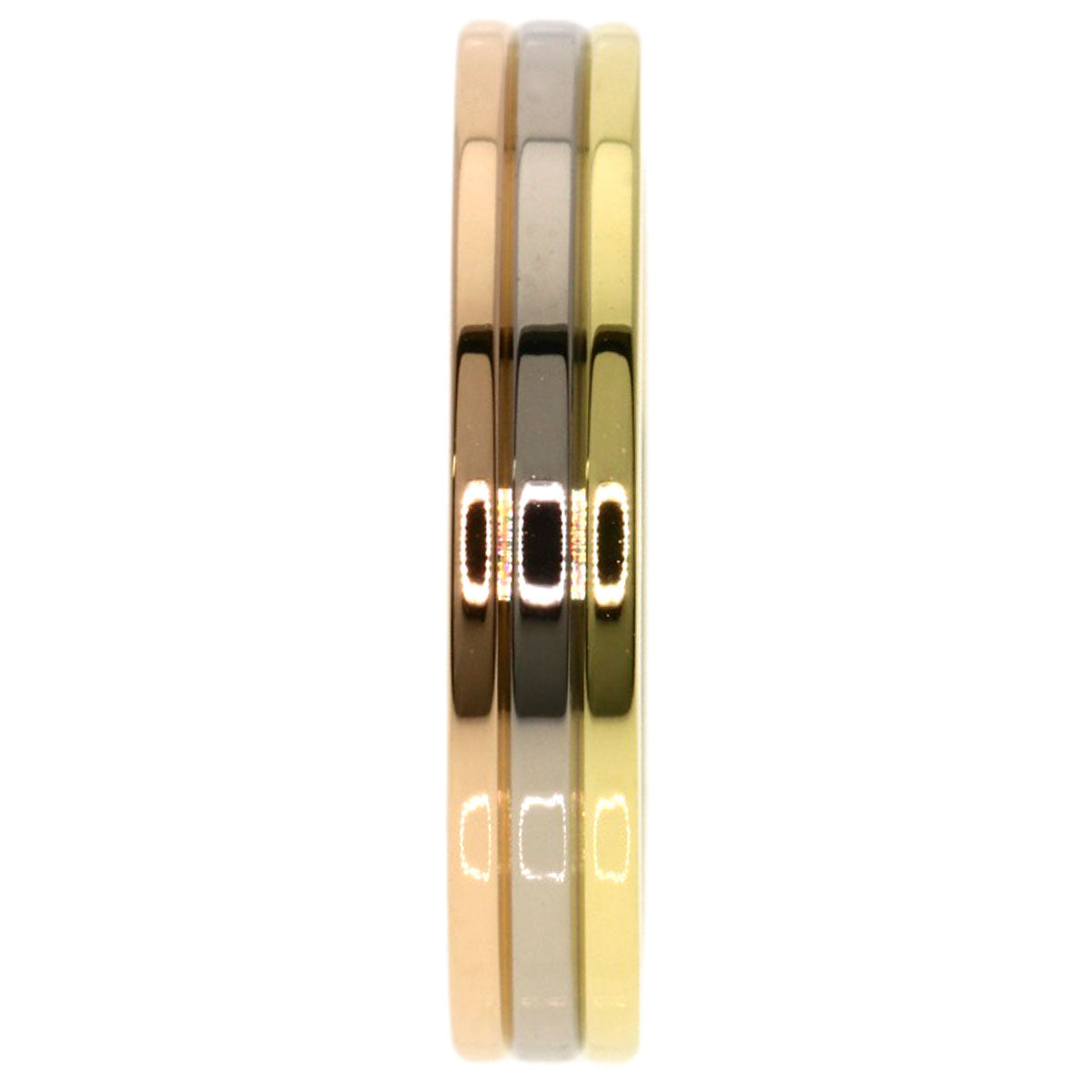 CARTIER Vendome Three Color #49 Ring K18 Yellow Gold 18K Pink GoldLadies [Used]