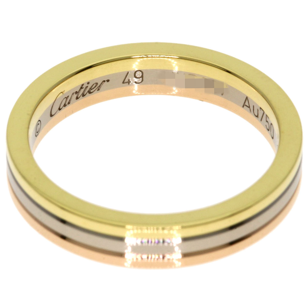 CARTIER Vendome Three Color #49 Ring K18 Yellow Gold 18K Pink GoldLadies [Used]