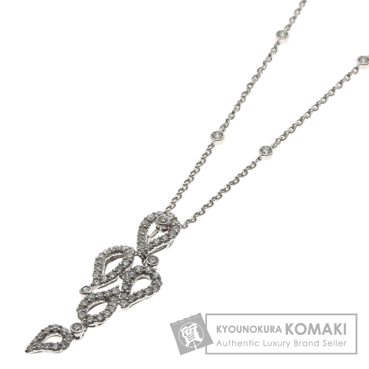 MONNICKENDAM Diamond Necklace Platinum PT850 K18 White GoldLadies [Used]