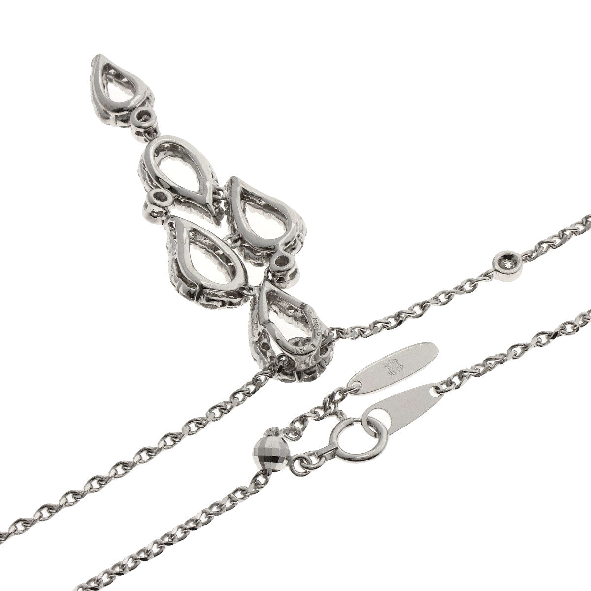 MONNICKENDAM Diamond Necklace Platinum PT850 K18 White GoldLadies [Used]