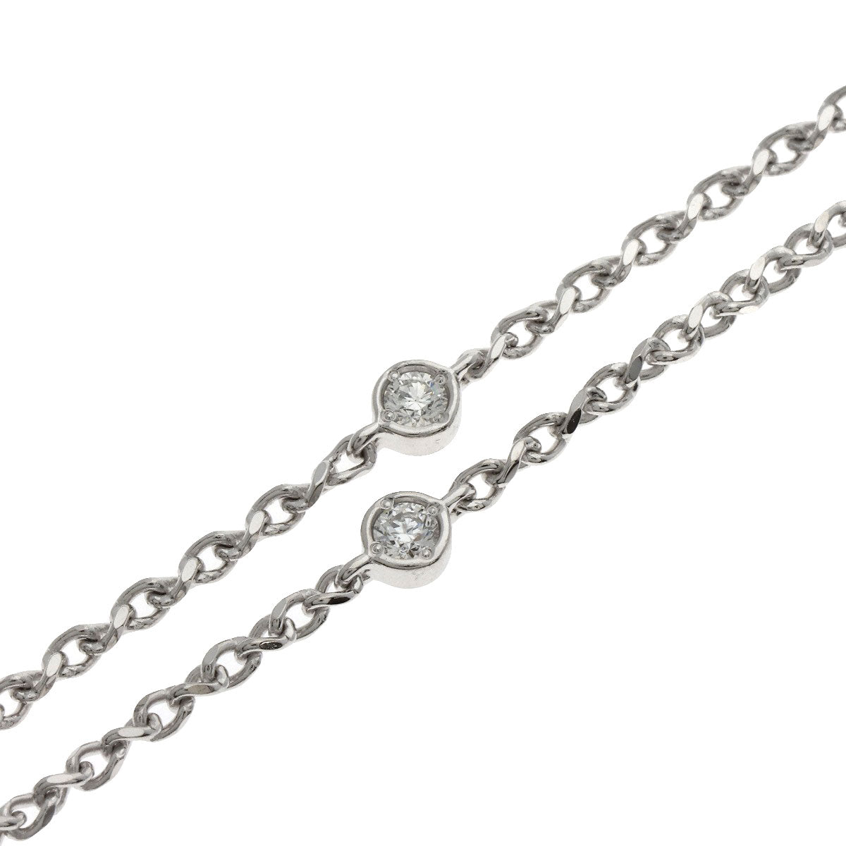 MONNICKENDAM Diamond Necklace Platinum PT850 K18 White GoldLadies [Used]