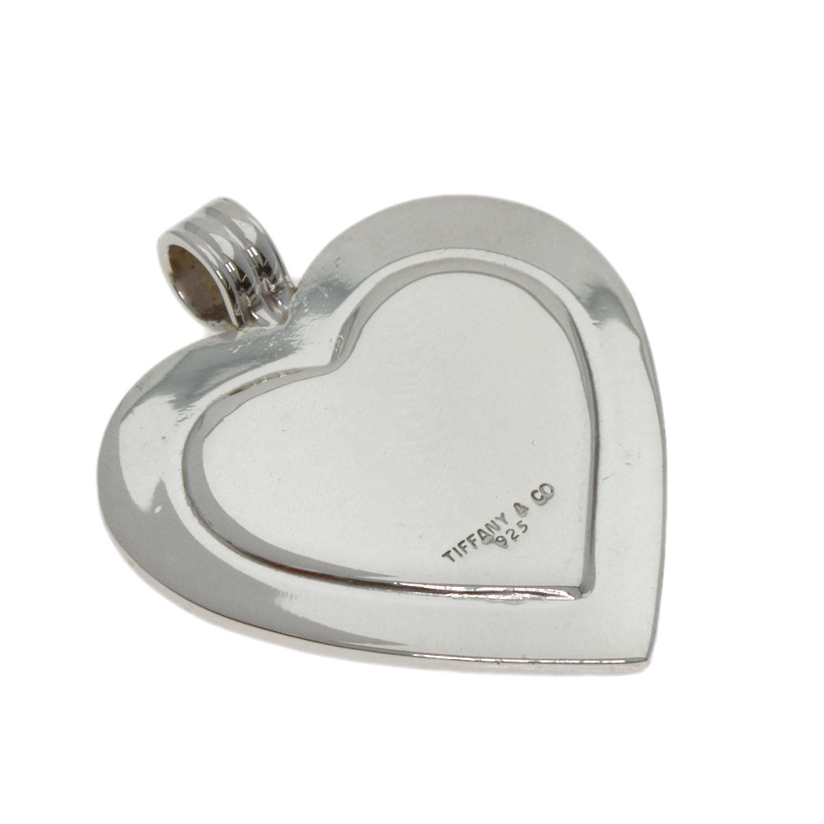 TIFFANY&Co. Heart Motif Plate Pendant top Silver 18K Yellow GoldLadies [Used]