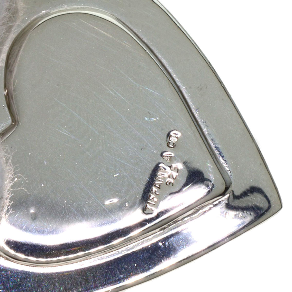 TIFFANY&Co. Heart Motif Plate Pendant top Silver 18K Yellow GoldLadies [Used]