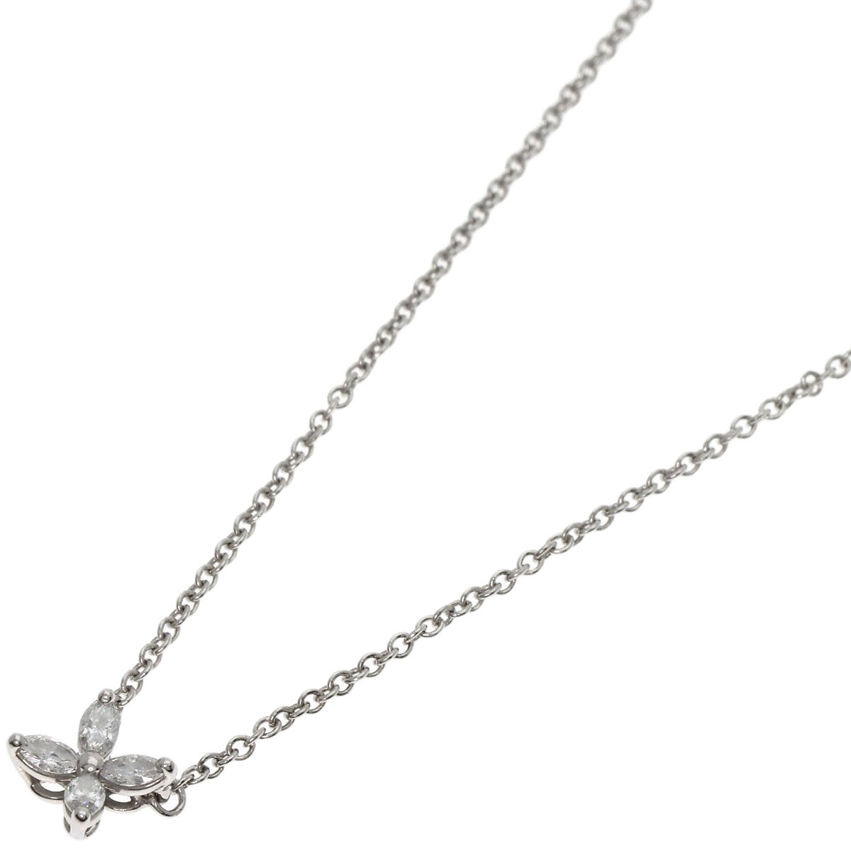 TIFFANY&Co. Victoria Mini Diamond Necklace Platinum PT950 Ladies [Used]