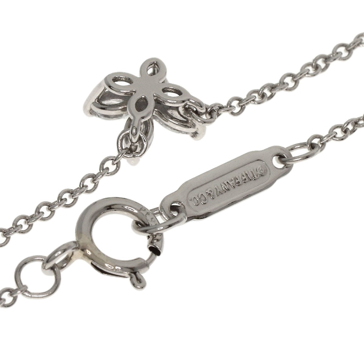 TIFFANY&Co. Victoria Mini Diamond Necklace Platinum PT950 Ladies [Used]