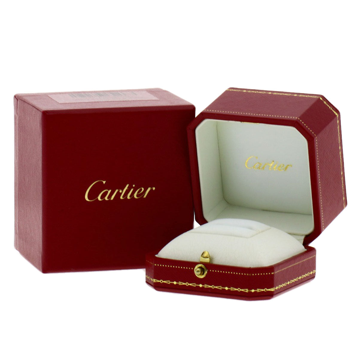 CARTIER mini love ring 1P Diamond #47 Ring K18 Pink Gold Ladies [Used]