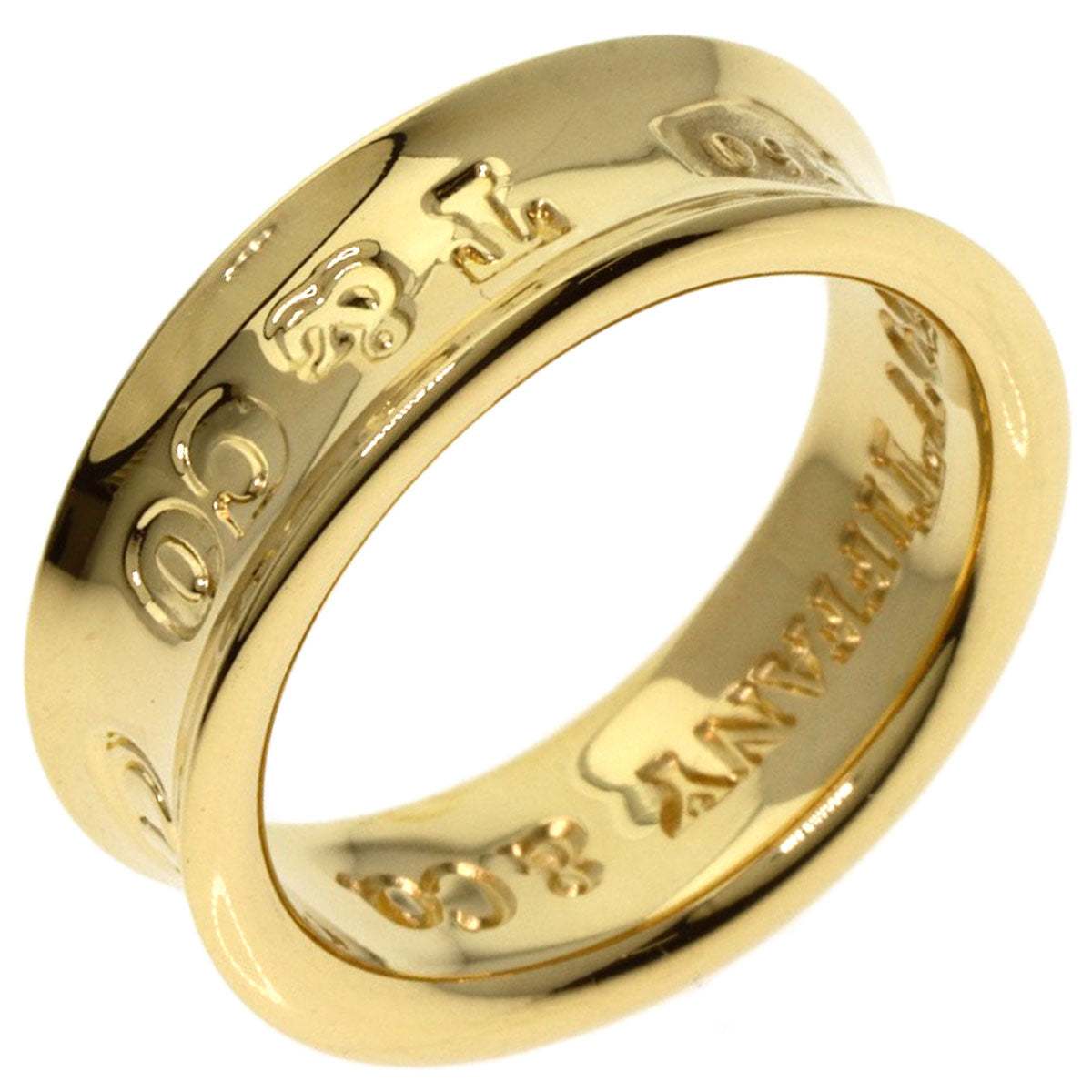 TIFFANY&Co. 1837 Ring K18 Yellow Gold Ladies [Used]