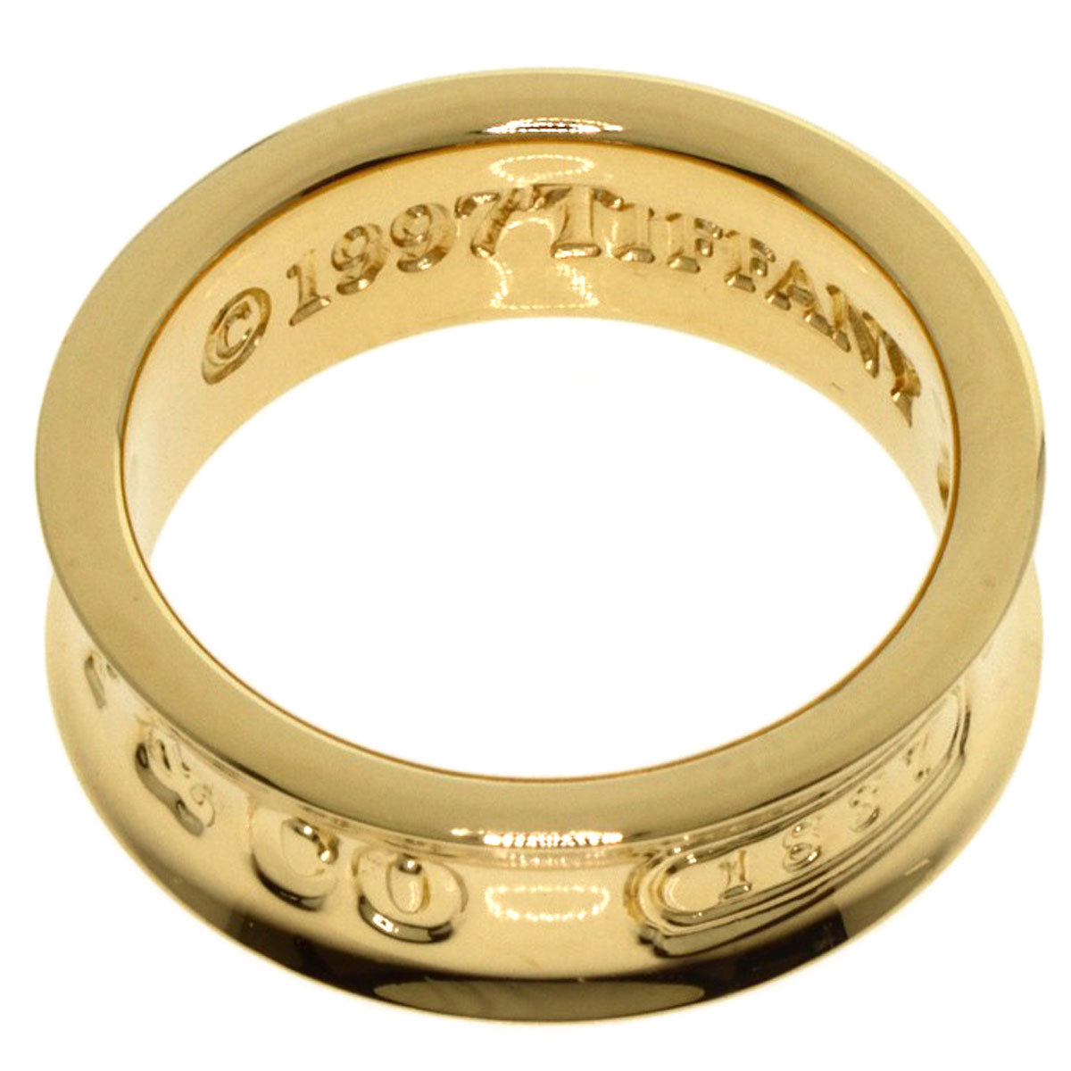 TIFFANY&Co. 1837 Ring K18 Yellow Gold Ladies [Used]