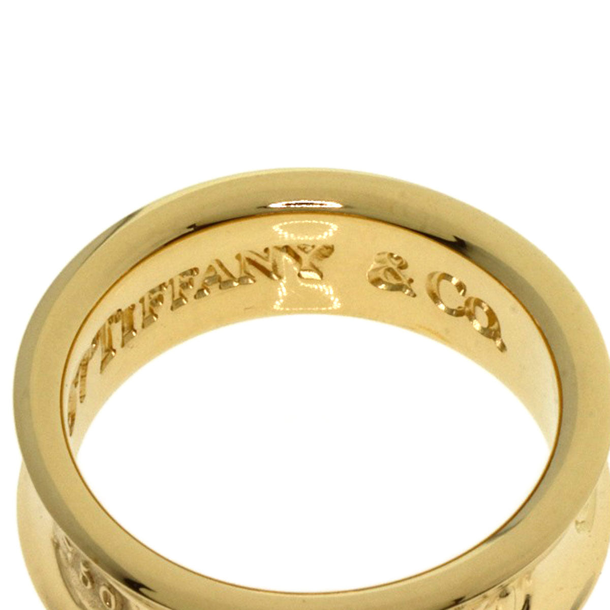 TIFFANY&Co. 1837 Ring K18 Yellow Gold Ladies [Used]