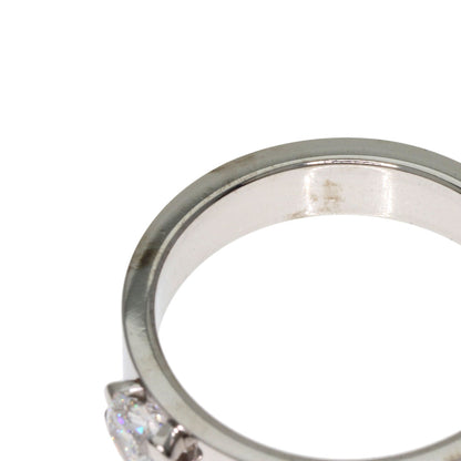 CARTIER mini love solitaire Diamond #50 Ring K18 White Gold Ladies [Used]