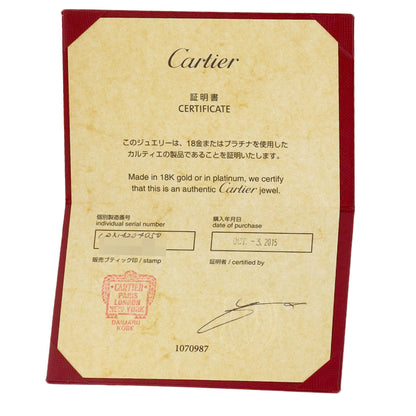 CARTIER mini love solitaire Diamond #50 Ring K18 White Gold Ladies [Used]