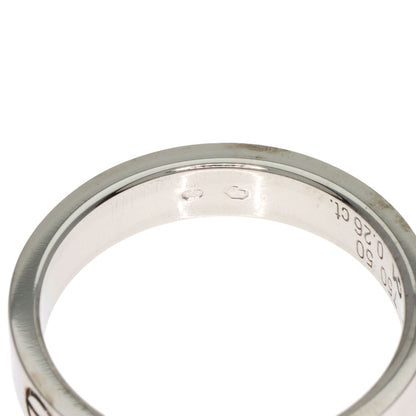 CARTIER mini love solitaire Diamond #50 Ring K18 White Gold Ladies [Used]