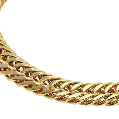 Curb chain Kihei W6 side Bracelet K18 Yellow Gold 51.8g　mens