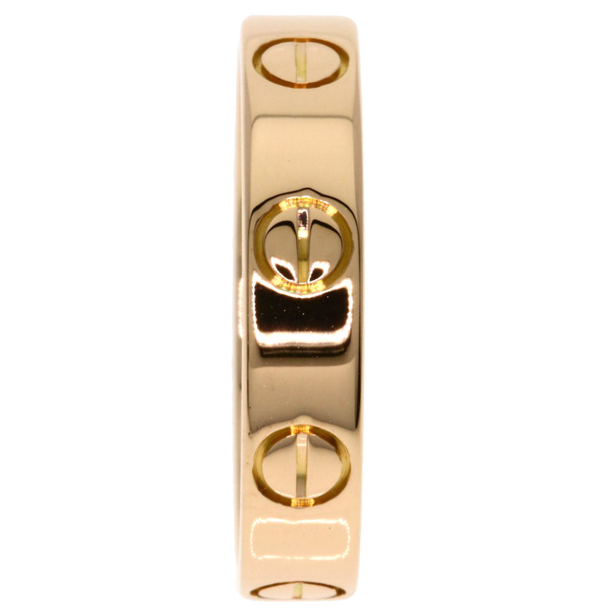 CARTIER Mini love ring # 48 Ring K18 Pink Gold Ladies [Used]