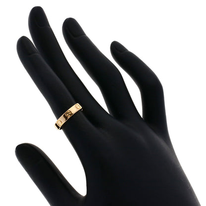 CARTIER Mini love ring # 48 Ring K18 Pink Gold Ladies [Used]