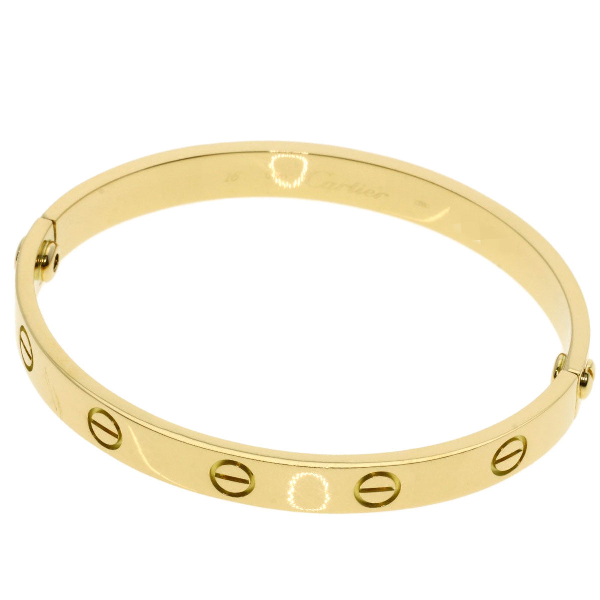 CARTIER LOVE Bracelets with screwdriver #16 Bracelet K18 Yellow Gold Ladies [Used]