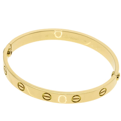 CARTIER LOVE Bracelets with screwdriver #16 Bracelet K18 Yellow Gold Ladies [Used]