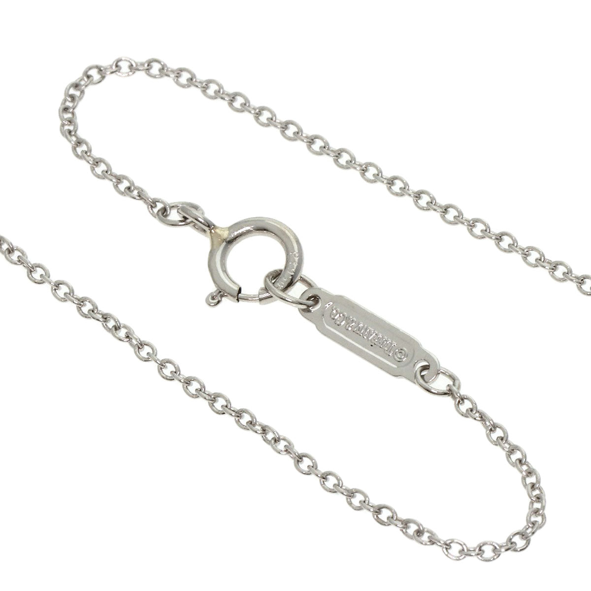 TIFFANY&Co. Paper Flower Mini 1P Tanzanite Pavé Diamond Necklace Platinum PT950 Ladies [Used]