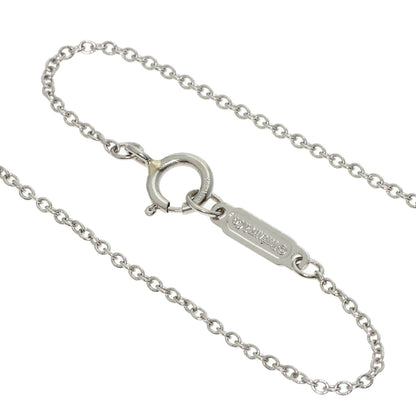 TIFFANY&Co. Paper Flower Mini 1P Tanzanite Pavé Diamond Necklace Platinum PT950 Ladies [Used]