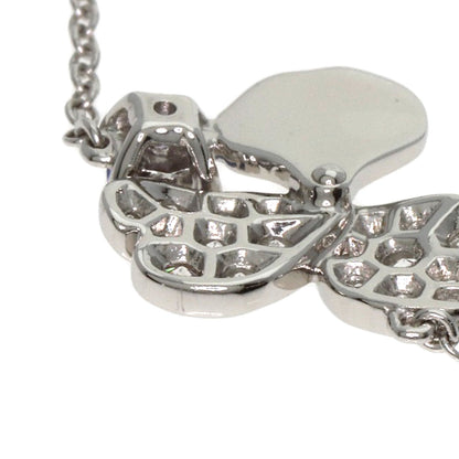 TIFFANY&Co. Paper Flower Mini 1P Tanzanite Pavé Diamond Necklace Platinum PT950 Ladies [Used]