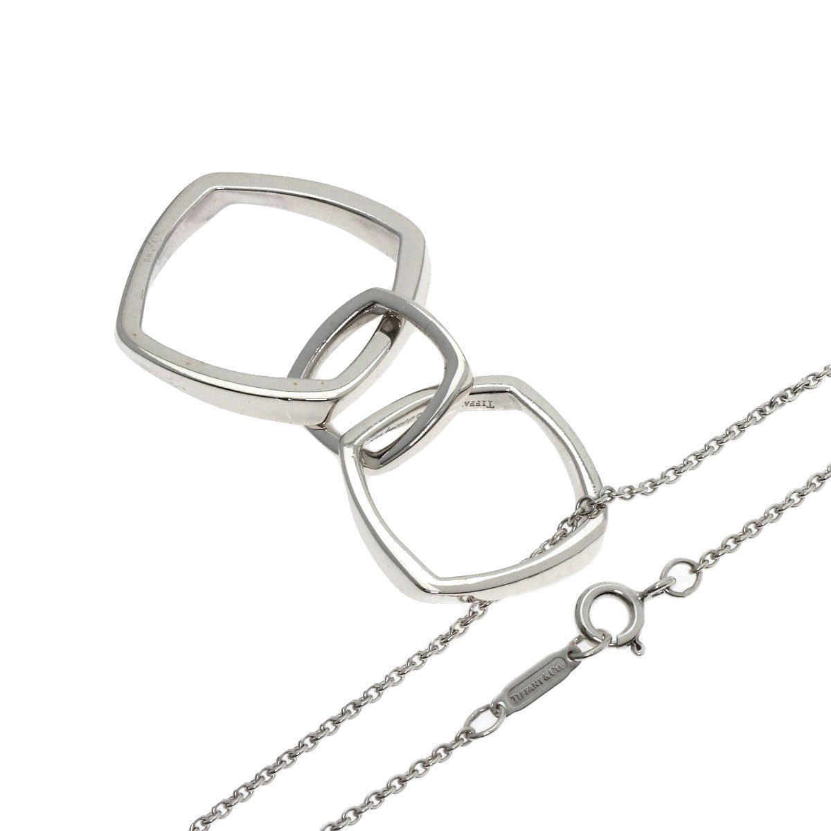 TIFFANY&Co. Triple Torque Necklace Silver Ladies [Used]