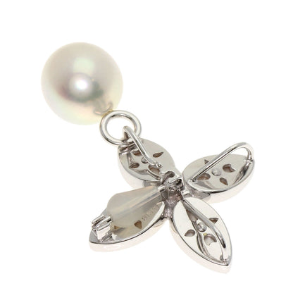MIKIMOTO Pikwe Pearl Pearl TOP 2WAY Brooch K18 White Gold Ladies [Used]