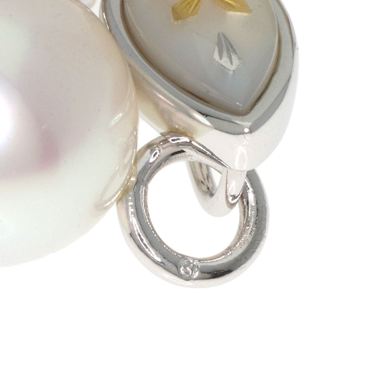 MIKIMOTO Pikwe Pearl Pearl TOP 2WAY Brooch K18 White Gold Ladies [Used]