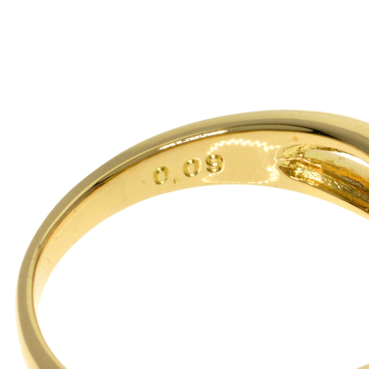 TASAKI Citrin Diamond Ring K18 Yellow Gold Ladies [Used]