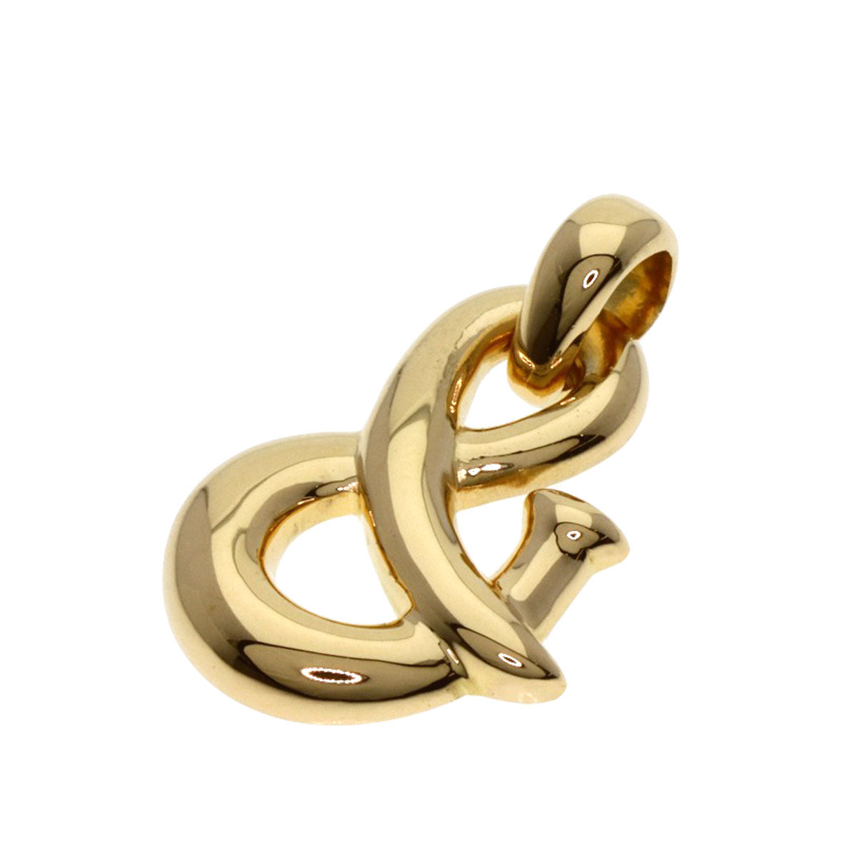 Van Cleef & Arpels & Charm Pendant top K18 Yellow Gold Ladies [Used]