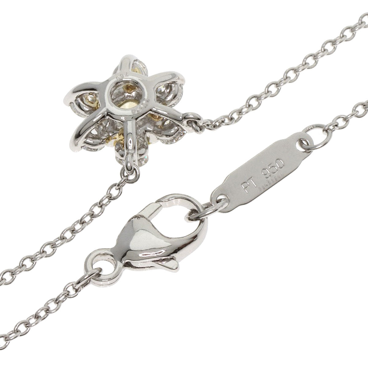 TIFFANY&Co. Butter Cup YellowDiamond Necklace Platinum PT950 Ladies [Used]